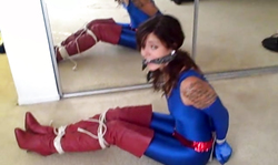 Sweet and sensual spandex beauty demonstrates her hot shape