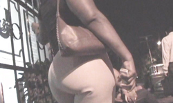 Night lights are making her big booty even sexier!