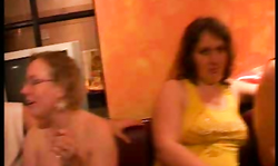 Bitchy babes are playing with sex toys in the public place