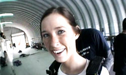 Crazy sky diver Brooke Skye is lying through the skies