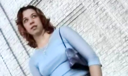 Sweet Bus Stop Whores blonde is getting spotted nude