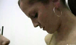 Threesome action with a small-tit teen and a horny couple