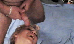 Sweet amateur blonde gets some free sperm on her face