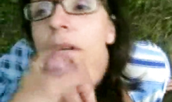 Lusty wife enjoys sucking random dicks and fresh jizz