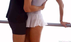 Skinny ballerina teen Ivana Sugar is sucking like a goddess