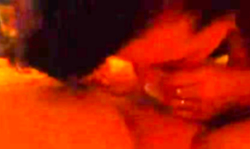 Lovely Russian brunette gives a deep blowjob in close-up