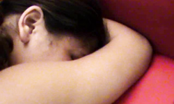 Exotic amateur girlfriend is getting fully naked on the couch