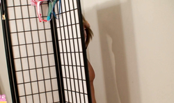 Spotted how a spicy as hell babe Nikki Sims is posing in the bedroom