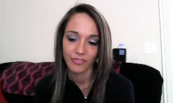 Angelic babe Nikki Sims slowly undresses until she gets topless