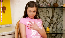 Lusty young teen gives herself a very nice treat