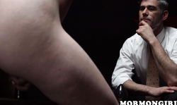 The sweetest Mormon Girlz are getting topless in black room