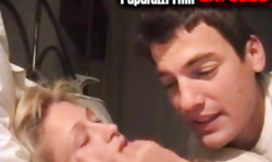 Hot as fuck Paparazzi Filth sex table with a golden blondie