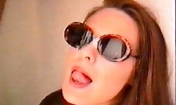 Massive and thick facial load for a busty Queeny Love