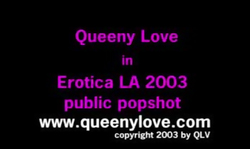 Glamorous babe Queeny Love eats fresh cum with love