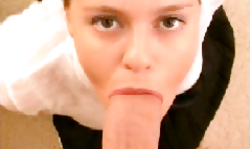 Amazing hands free blowjob by a skillful slut Queeny Love