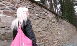 Guy with huge dong is paying this blonde for a hot sex