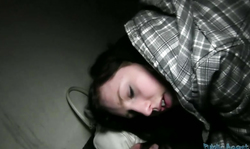 Black-haired lass is being fucked from behind by a horny agent