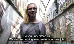 Mild want to gain some money and some sperm in her mouth