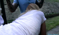 Seductive milf fucks outdoors in the video by Public Agent