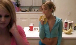 Sarah Peachez invited her gf just to show her massive boobs