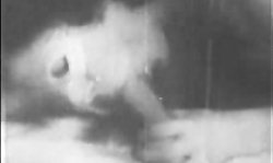 Masked babe in stockings rides a hard dick in Retro movie