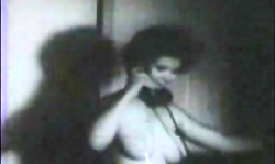 Busty brunette with huge boobs have awesome sex in Retro movie