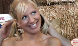 Three perverted twins are playing with their shaved pussies