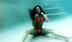 Playful and young ebony shows off her perfect round butt