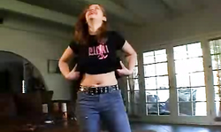 The hottest Yank My Crank babe jerks off a really hard boner