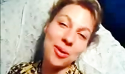 Angelic fully clothed Russian babe is sucking a boner