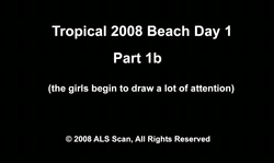 Sexy white babes are showing off their naked boobs on the beach