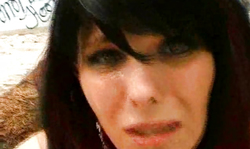 Slutty cougar Aische Pervers sucks a fat dick and gets nailed outdoors