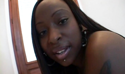 Black mademoiselle gets hardly screwed by big black dick