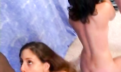 Awesome young ladies are sucking big cocks at blowjob competition