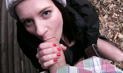 Agent fucks sensual young bitch and cums in her wide mouth