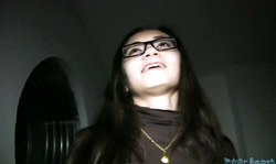 Black-haired slut demonstrating her gorgeous ass