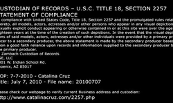 Really spicy brunette Catalina Cruz shows her pussy on webcam