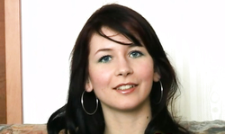 Blue-eyed Thalia shows off her fully naked body