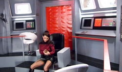 Topless babe in short leather skirt teases in a hot way