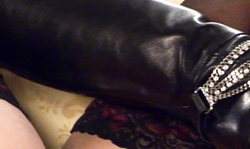 Nice to watch how Code Fetish goddess in leather boots shows her body