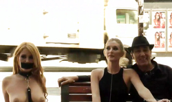 Dominatrix Mona Wales and a submissive naked hooker Hanna Montada