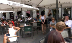 the nastiest Public Disgrace action with a handcuffed Pamela Sanchez