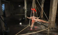 Dirty wax tortures with Wenona turns into Water Bondage