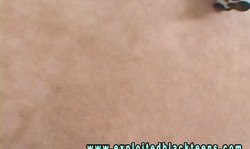 Perfect-looking ebony teens enjoy lesbian sex on the casting