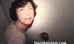 Sweet brunette gets nicely drilled in the local Gloryhole