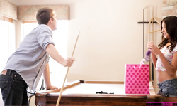 Astonishing mom is getting fucked in her wide-opened mouth