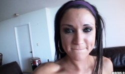 Busty sporty MILF Abagelle Banks shows off her love