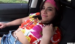 Playful young bitch Gabby Vega gives a deep blowjob