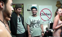 Brooke Wylde, Kelly Diamond and Lexi Davis poses naked on the party