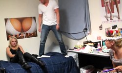 Leah Kash, Kayla and Amanda Lane enjoys random sex party